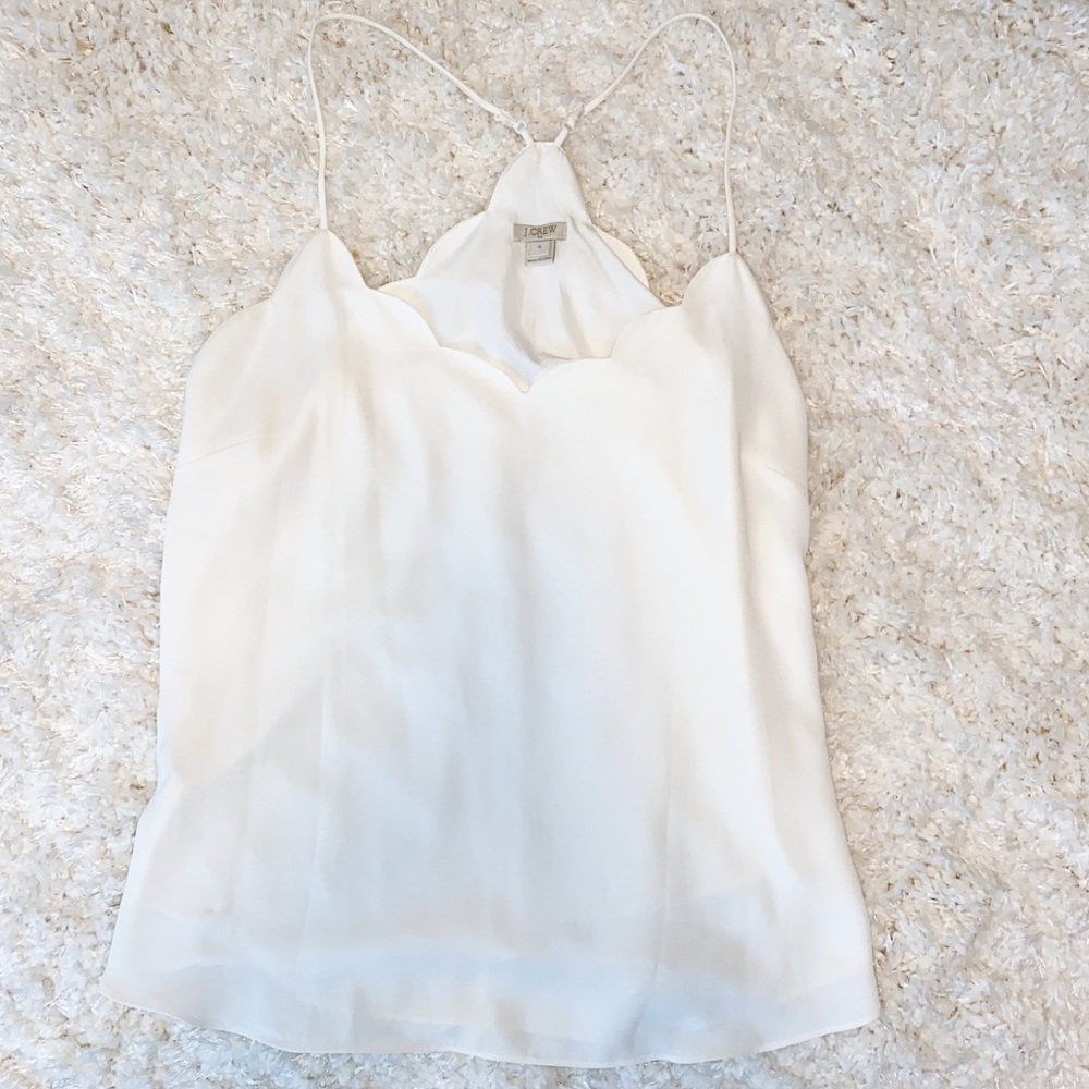 J. Crew Scalloped Tank